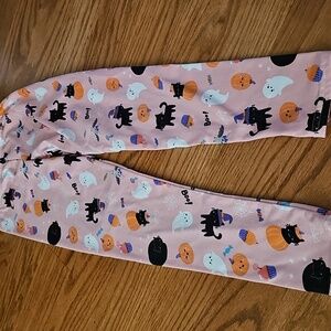 Ghost Print Black Leggings